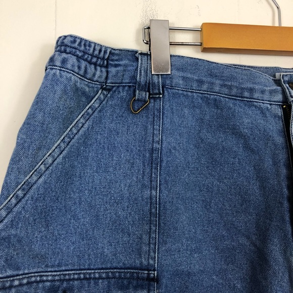 Vintage 90s Dickies Denim 6” Carpenter Shorts Sz 44 - Picture 7 of 11
